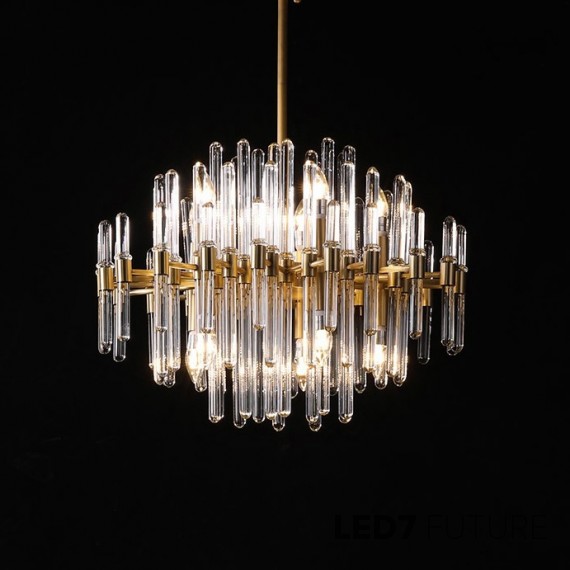 Loft Industry Modern - Trim Glass Chandelier